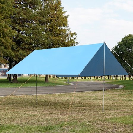 3x3m Markise Med Støttestang Reb Pløkke Vandtæt Tarp Telt