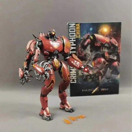 Ny Anime Pacific Rim Figur Crimson Typhoon Lys Actionfigurer Rom Skrivebord Ornament Dekorasjon Julegave Til Barn Leker