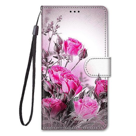 Kompatibel med Zte Blade A51 Lite Malet Flip Cover Magnetisk Coque Cover Etui Lukning - Rose