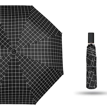 Praktiskt Randigt Paraply