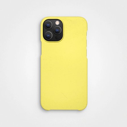 No Plastic Mobile Case Yellow Neon, 100% Circular | agood company, iPhone 12 Pro Max