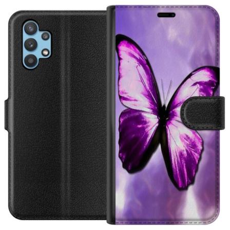 Samsung Galaxy A32 5G Tegnebogsetui Fjærilt