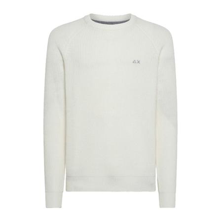 Sun68 Crew Neck Sweater Hvid, Herre