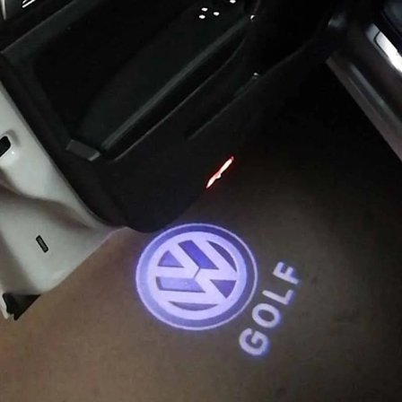 2 st Bil LED Dekorativ Dörrlampa Välkomstprojektor Kompatibel VW Passat B6 B7 Sharan CC Golf 5 6 7 Jetta Scirocco 3 Tiguan EOS VW GOLF VW GOLF{ROG}