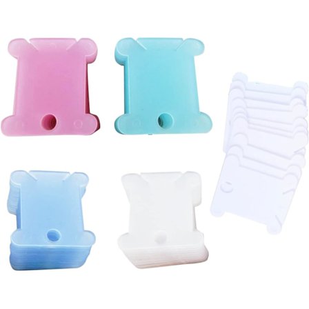 100 stk plast spole skyttel broderi kryss skyttel for symaskin tilbehør