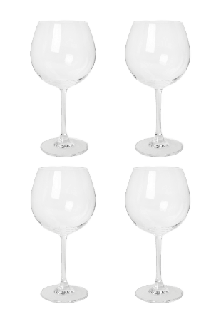 Chateau BONLION Gin och tonicglas kristall BELLE 68 cl, 4-pack Cocktail- & drinkglas Transparant ONESIZE