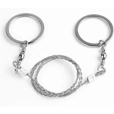 Fick-såg, portabel manuell 3-meters rostfri ståltrådssåg, lämplig för utomhuscamping, vildmarksöverlevnad och kapning av grenar.