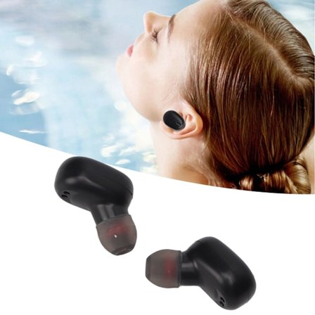 Språköversättningshörlurar Stödjer 84 Språk Trådlös Bluetooth Brusreducering Språköversättningsenhet Svart