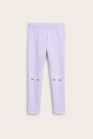 Kappahl | Legginsy z puszystą stroną wewnętrzną | Jasnofioletowy