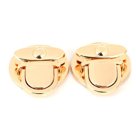 2x Metal Lås Taske Case Spænde Spænde Til Håndtasker Skuldertasker