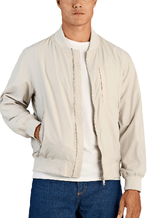 Lindbergh Bomber Jacket Jackor Herr Grå XL