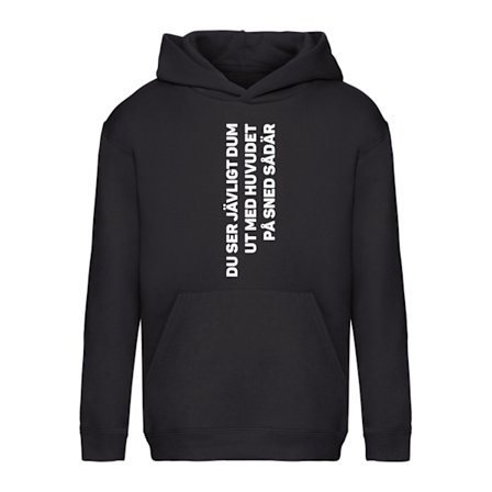 Dum Med Huvudet På Sned - Hoodie / Tröja - BARN