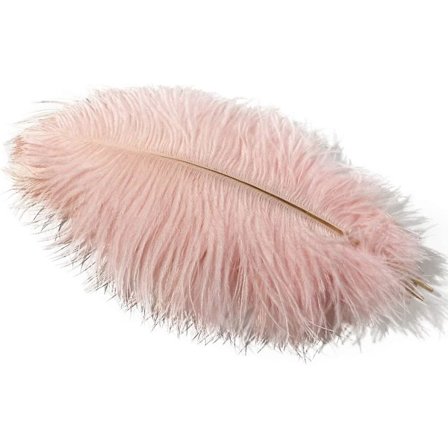 10 stk strutsfjær 30-35 cm plym hjemmeinnredning lys rosa