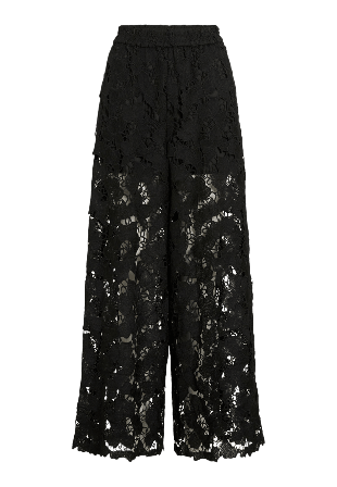 Vila VIHYLDE HW NEW LACE PANT Byxor Dam Svart 36