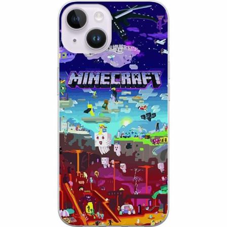 Apple Iphone 14 Genomskinligt Skal Minecraft