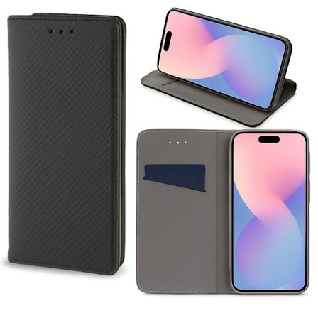 Motorola Edge 40 Neo - Smart Magnet Mobilplånbok Svart
