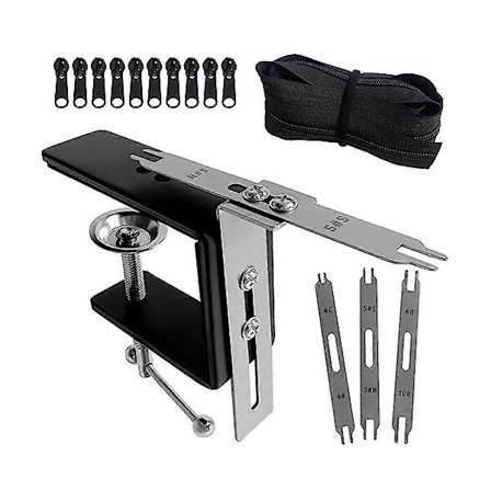 Lynlås Jig Sliders fra 2,5 til 10. Leveres med 3 fod Lynlås i løs vægt, lavet af rustfrit stål