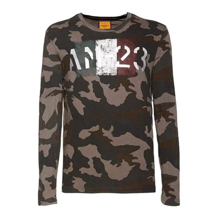 Aeronautica Militare Long Sleeve Tops Grøn, Herre