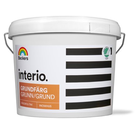 Beckers Grundfärg, Interio helmatt, 10L, Vit, Färg & tapeter