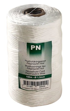 PN-BESLAG HUSHOLDNINGS TAU AV POLYPROPYLEN Ø1,5/150M