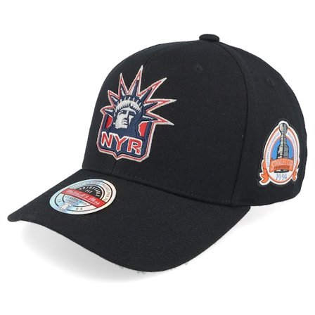 Mitchell & Ness - NHL Sort adjustable Kasket - Hatstore Exclusive x New York Rangers The Stanley Win Black Adjustable @ Hatstore