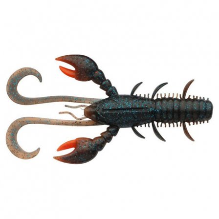 Berkley Hollow Craw 10cm (6-pack) - Dark Cray UV Claw