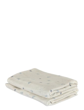 Nuuroo Josefine Bamboo Muslin Cloth 2-Pack - Beige - ONE SIZE