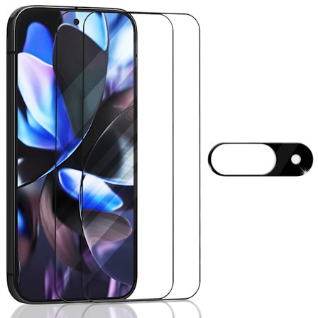 2-Pack Google Pixel 9 Skärmskydd & 1-Pack linsskydd - Härdat Glas 9H - Super kvalitet 3D