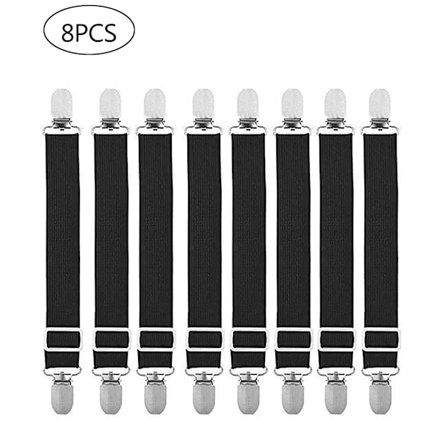 8 kpl lakanakiinnikkeitä hihnoja lakanapidike patjan kiinnikkeet säädettävät joustavat lakanakiinnikkeet henkselit kiinnikkeet pidike