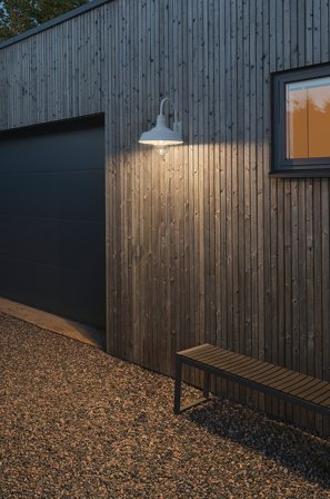 Jotex - TRAPANI vegglampe utendørs Hvit - Kjøp Utebelysning hos Jotex