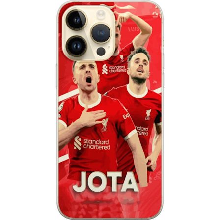 Kompatibel Mobilcover til Apple iPhone 14 Pro Max Diogo Jota plakat Liverpool FC fremad striker Portugal Premier League Røde fodboldspiller design