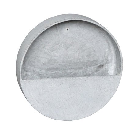 Urtepotte væg 30x30x9cm sintret sten grå
