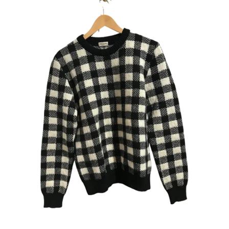Saint Laurent Vintage, Pre-owned Wool tops Zwart, Dames, Maat:M,wol