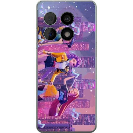 Yhteensopiva Puhelinkuori OnePlus OnePlus 10 Pro Tulevaisuutta ennakoiva K-Pop Demon Hunters tyttöryhmän kuvitus neonkaupungin popkulttuuriestetiika