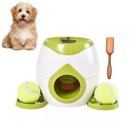 Automatisk Boldkastmaskine til Hunde med Bolde - Holdbar Boldkastmaskine til Små og Mellemstore Hunde