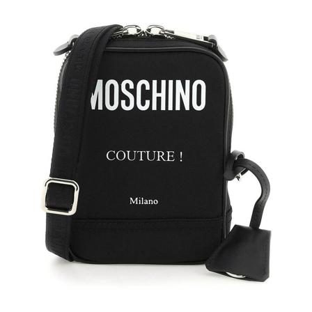Moschino Cross Body Tass , Zwart , Heren , Maat: ONE Size