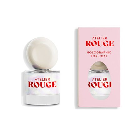 Atelier Rouge Holographic Top Coat 8 ml, Makeup, Neglelak, Top Coat