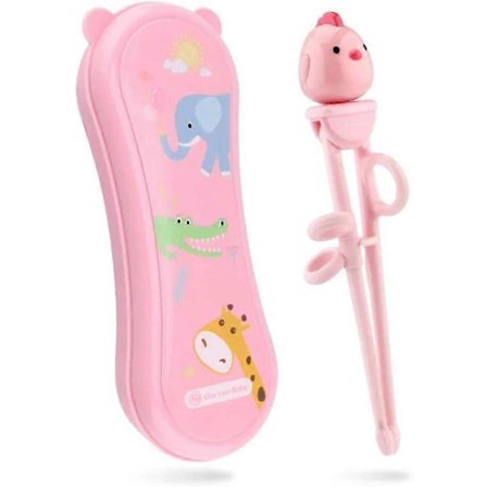 1 kpl. Harjoitussauvat lapsille, helppokäyttöiset oikeat oppimissauvat lapsille, aloittelijoille vaaleanpunainen