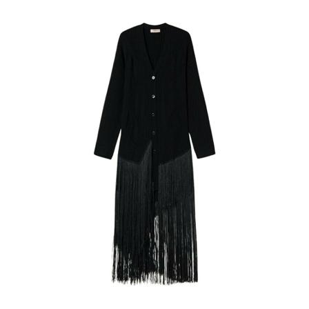 Twinset, Casaco Maxi Zwart, Dames, Maat:S