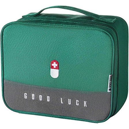 Lääketieteellinen pakkaus kangas säilytyslaatikko kannettava perheen säilytyspussi pehmeä kerroksellinen lääkelaatikko monitoiminen säilytyslaatikko