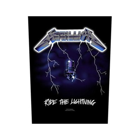 Metallica Ride The Lightning Patch One Size Svart/Vit/Blå