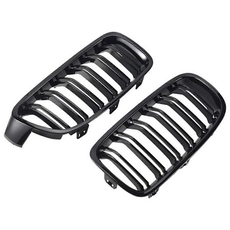 Blank Svart Bil Front Grill Nyre Grill for-BMW 3-serie F30 F31 F35 2012-2018