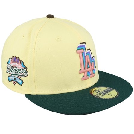 New Era - MLB Gul fitted Keps - Los Angeles Dodgers Electro Pack 59FIFTY Yellow/Green Fitted @ Hatstore