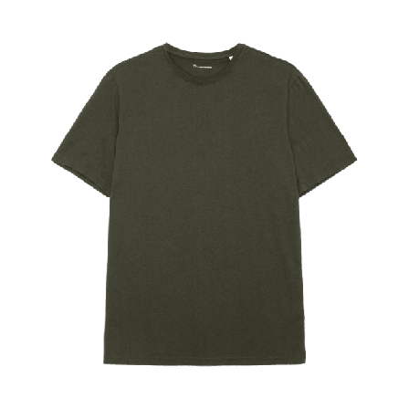 Knowledge Cotton Apparel AGNAR basic t-shirt - GOTS/Vegan T-shirts Herr Grön M