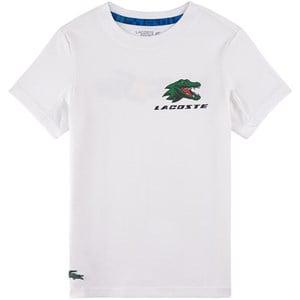 Kids - Lacoste Mini Me Branded T-Shirt White 10 Years - Tops - 10 years - White