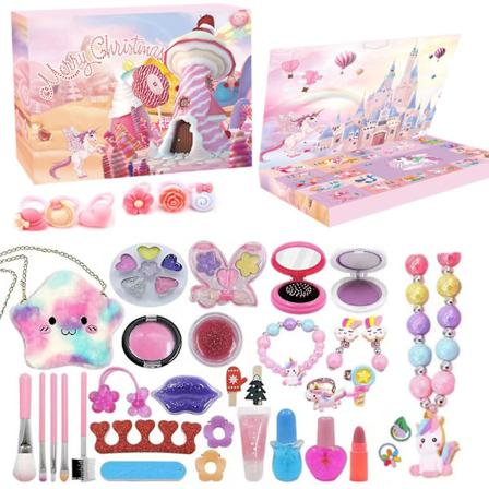 Pige Adventkalender 2022 Til Havfrue Gave 24 Dage Jul Sjove Nedtælling L (FMY) pink 88PCS