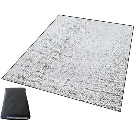 Campingmatte i aluminium, Sovematte i skum for camping, Isoleringsmatte i aluminiumsfolie, Reflekterende matte, Teltmatte, Underlagsmatte_ryy
