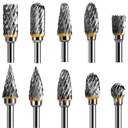 Wolframkarbidstål dobbeltkantet roterende verktøy Burr sett, 10 stykker 1/8” skaft for DIY, treskjæring, polering