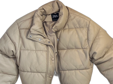 pufferjacket beige