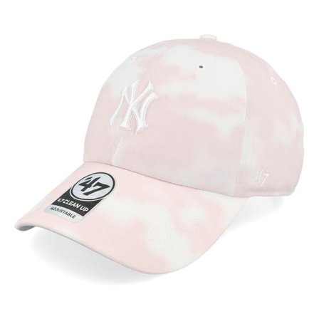 47 Brand - MLB Rosa unconstructed Keps - New York Yankees MLB The Clouds 47 Clean Up Pink Dad Cap @ Hatstore